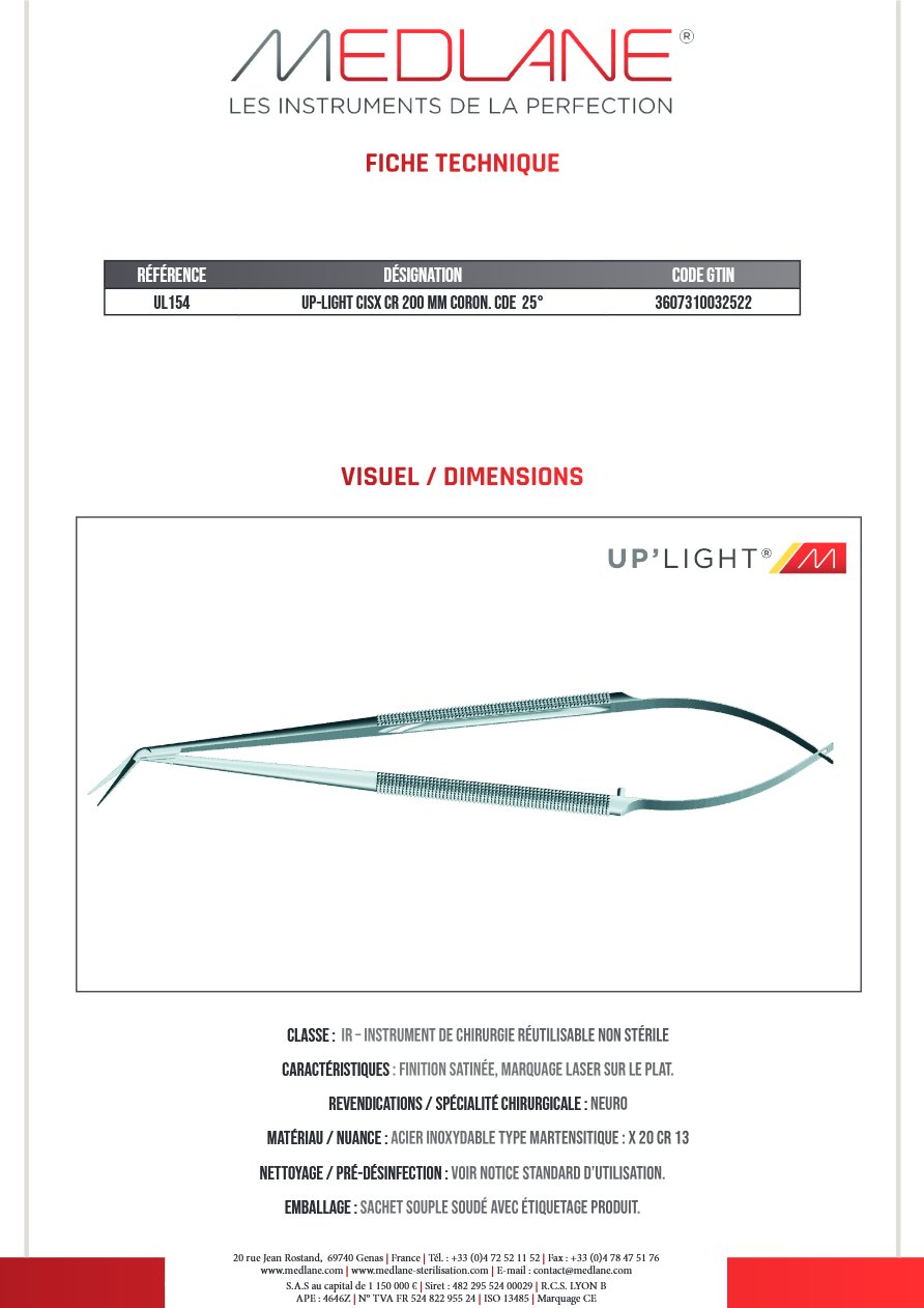 Up-light Cisx Cr 200 mm Coron Cde 25° — REF UL154