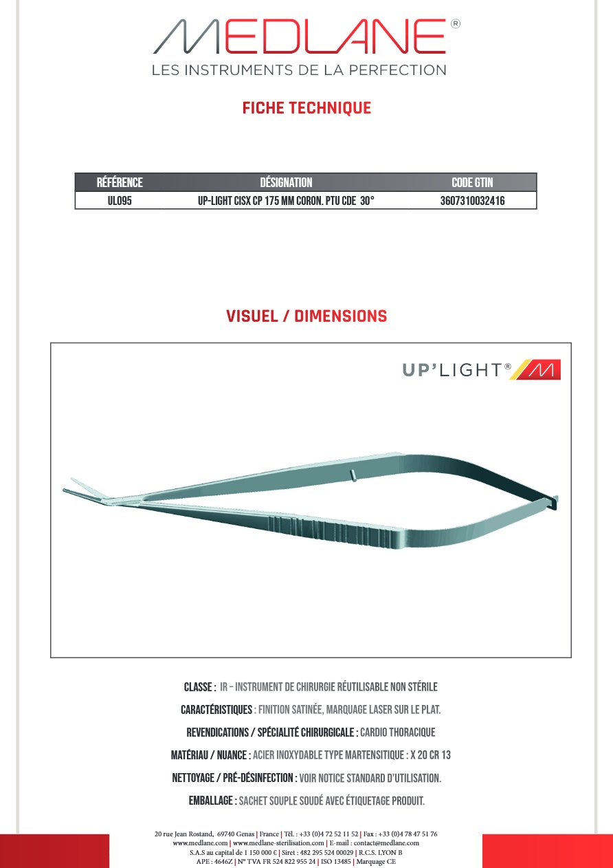 Up-light Cisx Cp 175 mm Coron Ptu Cde 30° — REF UL095