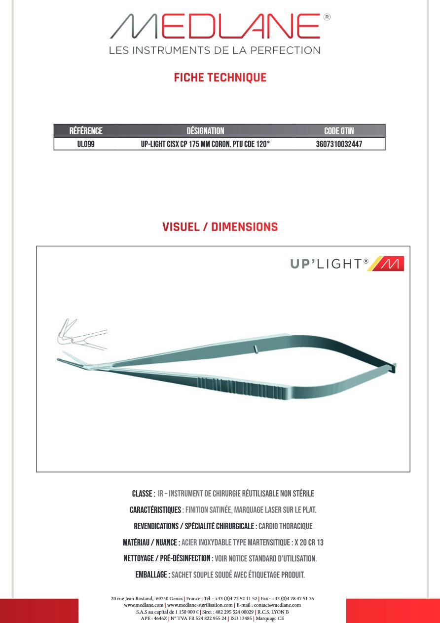 Up-light Cisx Cp 175 mm Coron Ptu Cde 120° — REF UL099
