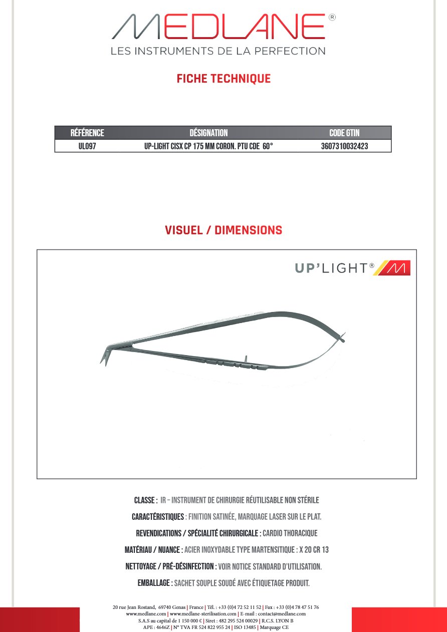Up-light Cisx Cp 175 mm Coron Ptu Cde 60° — REF UL097