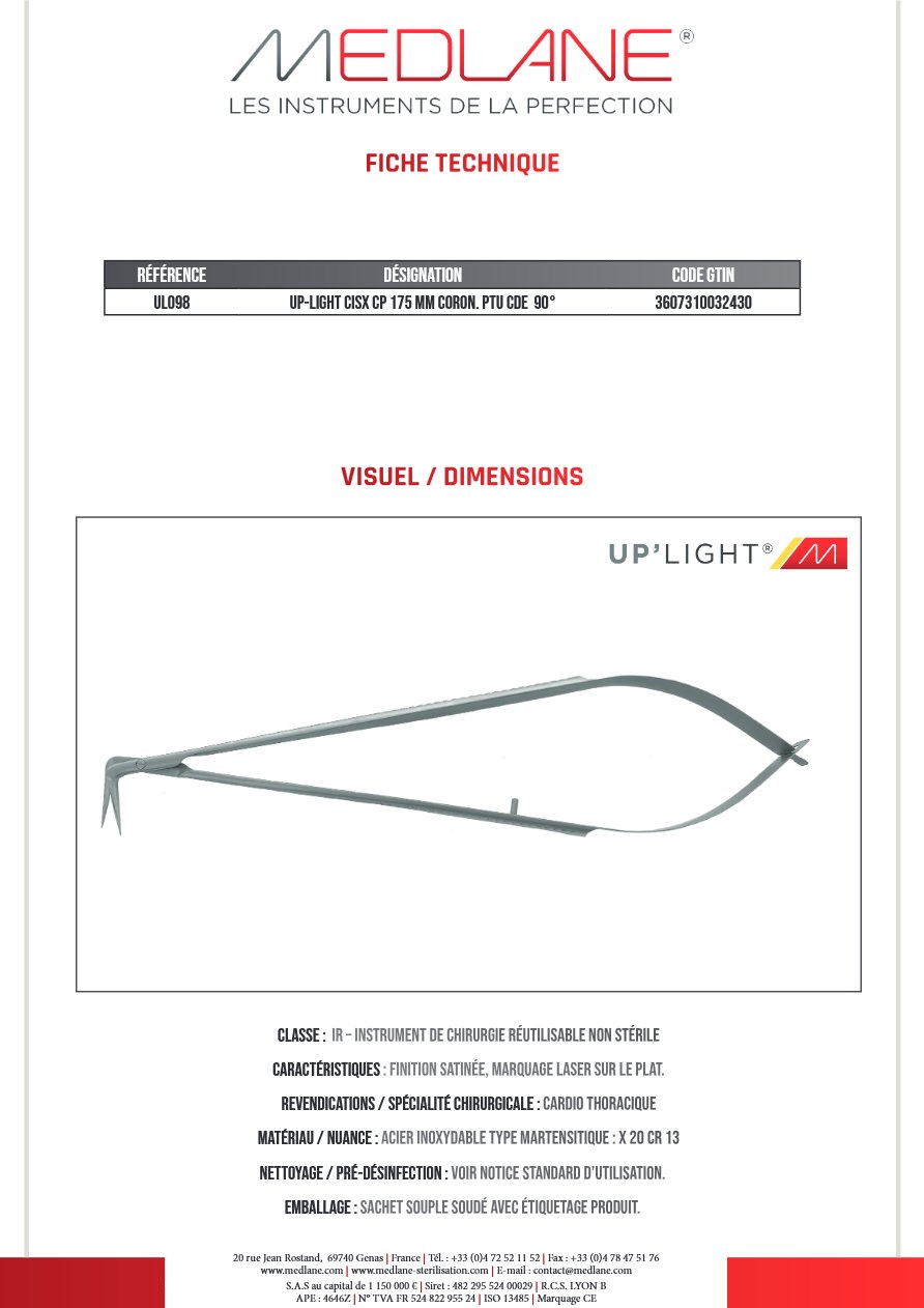 Up-light Cisx Cp 175 mm Coron Ptu Cde 90° — REF UL098